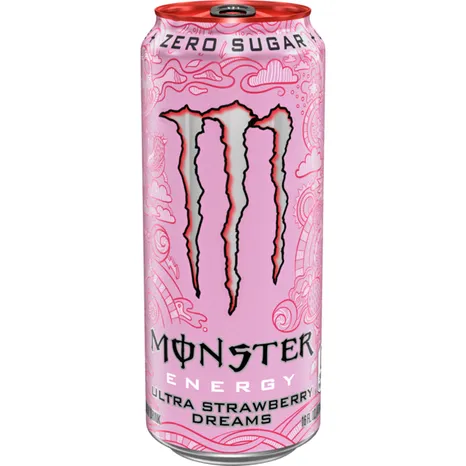 Monster Energy Ultra Strawberry Dreams Zero Sugar 12x500ml Can CCEP